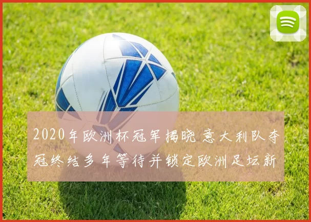 2020年欧洲杯冠军揭晓 意大利队夺冠终结多年等待并锁定欧洲足坛新高点